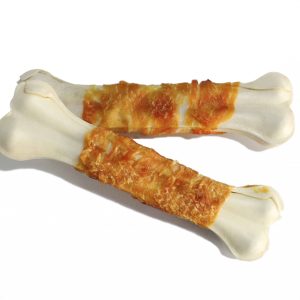 Pressed bone with chicken for dogs, 20 cm