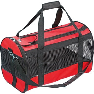 Divina red pet travel bag, size 1
