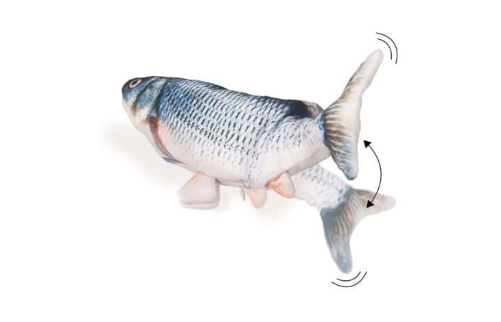 Electronic fish cat toy with moving tail – image 3