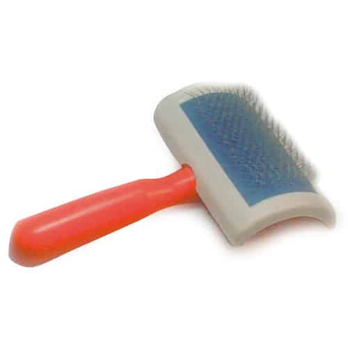 Plastic slicker brush for dogs, size 1 (medium)