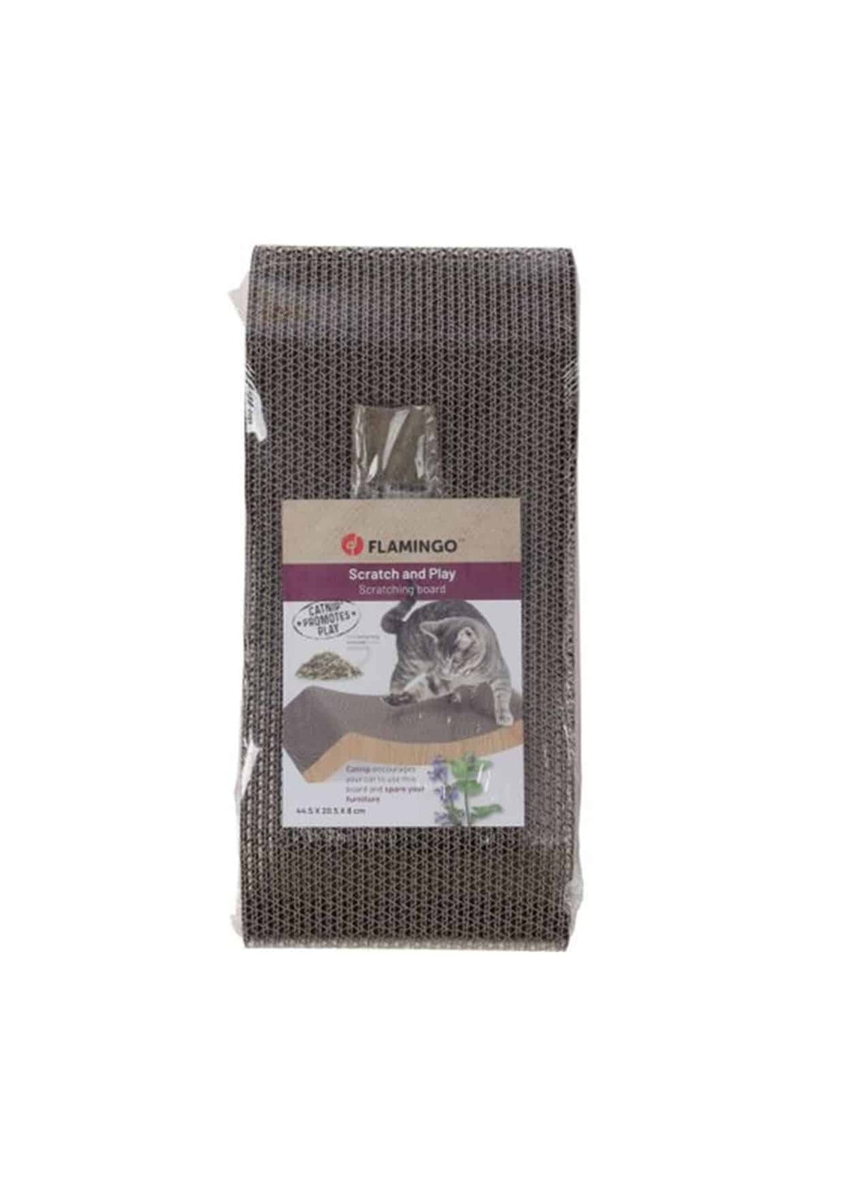 Wiski brown cardboard cat scratcher – image 2