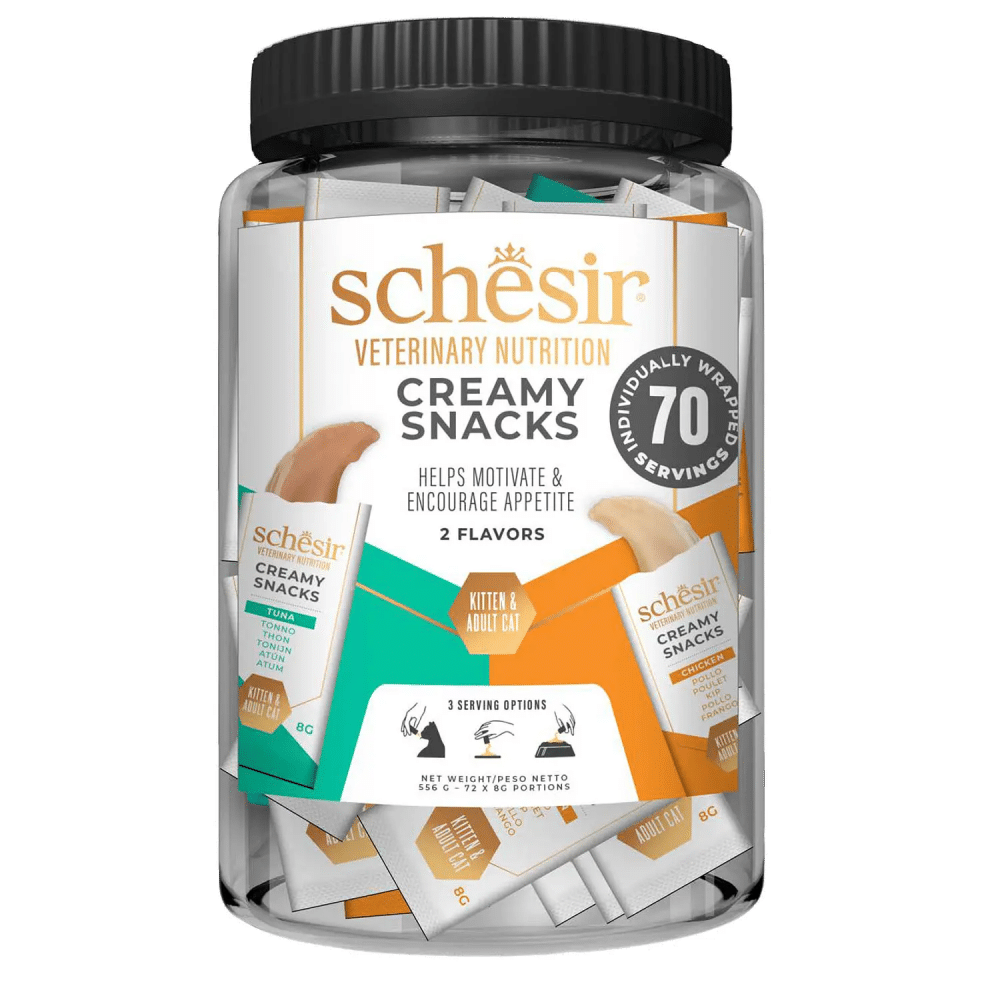 Schesir Veterinary Solutions creamy cat snack, 70 × 8 g