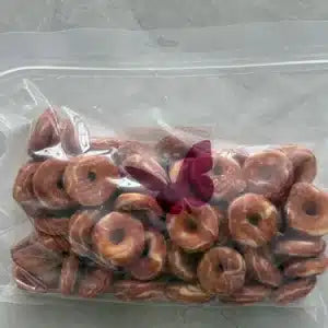 Mini rabbit donut dog chews, 1 kg