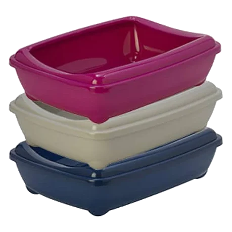 Cat litter tray with rim, size 2