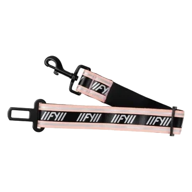 Dog car seat belt FuzzYard FY Active in peach
