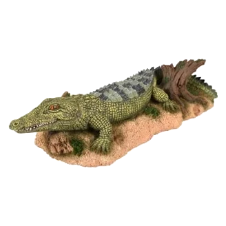 Crocodile aquarium ornament