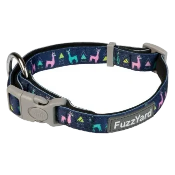 Neoprene dog collar FuzzYard No Probllama, size L