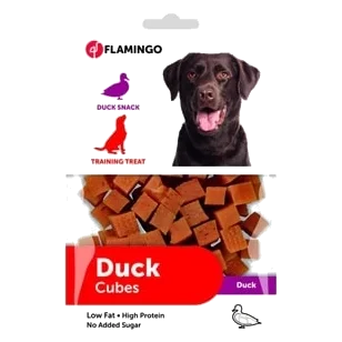Duck Cubes Dog Treats, 85 g