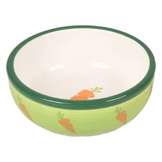 Ibo green ceramic bowl for small animals, 13 cm, 310 ml