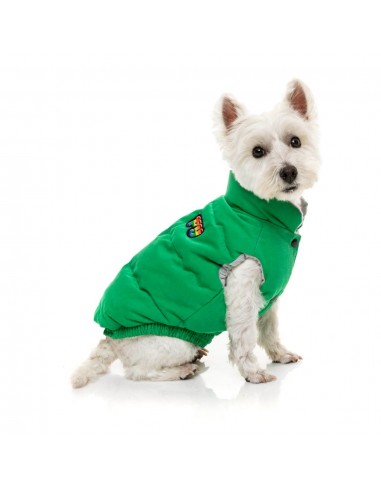 Cotton padded dog coat FuzzYard Ashbury in green
