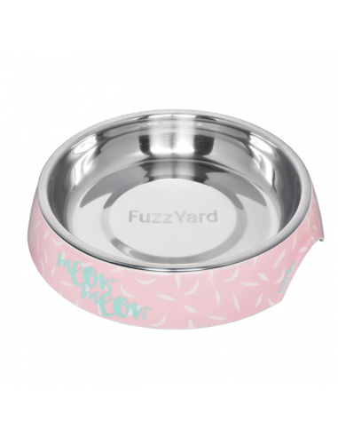 FuzzYard Featherstorm flat whisker-friendly cat bowl, 420 ml