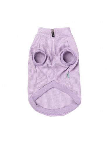 FuzzYard Cambridge Half-Zip Dog Jumper in Lilac
