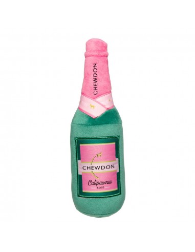 FuzzYard Chewdon Rosé Wine Bottle Plush Dog Toy with Squeaker