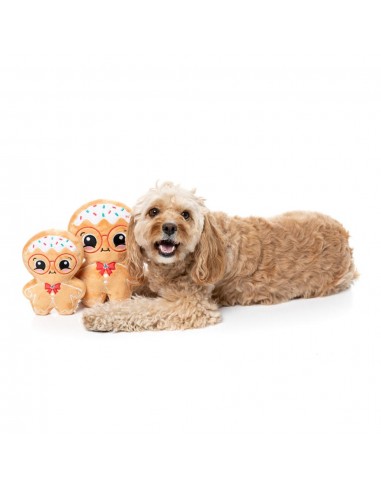 FuzzYard Jinglebread Christmas plush dog toy (size S)