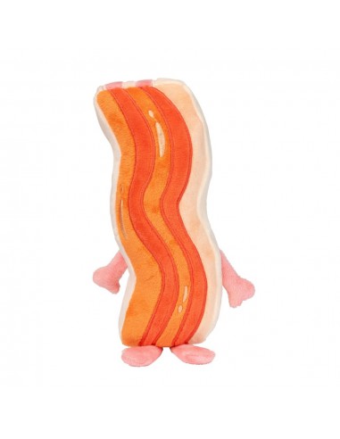 FuzzYard Meat Heads Kevin Bacon-Strip Plush Dog Toy with Squeaker
