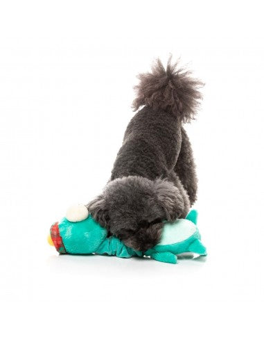 FuzzYard Neck Minnits Loch Neck Monster Plush Dog Toy with Stretchy Neck