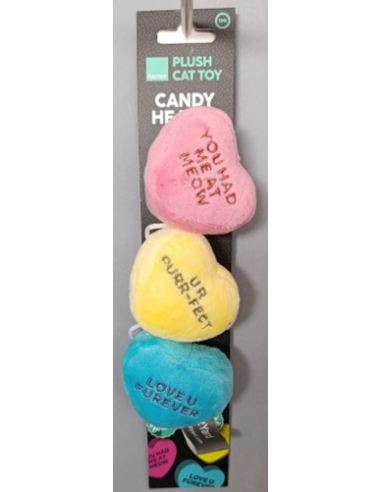 Catnip cat toy FuzzYard Candy Hearts