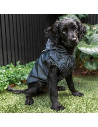 Waterproof Dog Raincoat FuzzYard Life Slate Grey