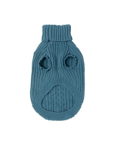 FuzzYard Life French Blue knitted dog jumper (size 3)