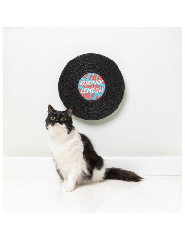 Rotating Cat Scratcher FuzzYard Record Cat Kendrick Lemeow