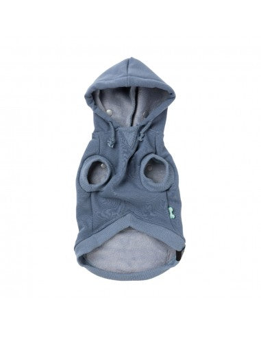 FuzzYard Treats dog hoodie, blue (size 7)