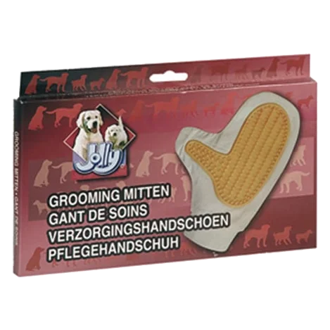 Magic de-shedding glove for dogs