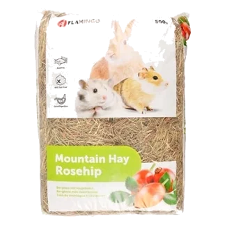 Mountain hay with rosehip for small animals, 500 g