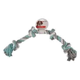Cotton Rope Bone Dog Toy with 4 Knots, 57 cm