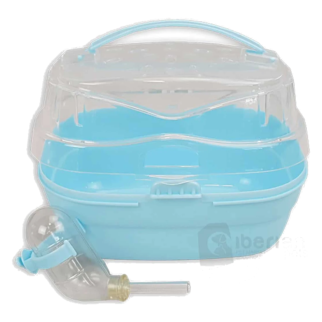 Hamster travel cage with water bottle, 23 × 16 × 15 cm