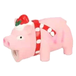 Christmas piggy squeaky latex dog toy