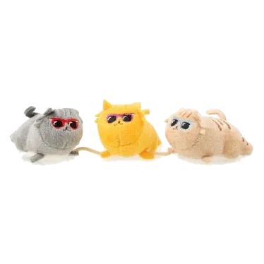 Catnip cat toy FuzzYard Cool Cats, set of 3 on a string