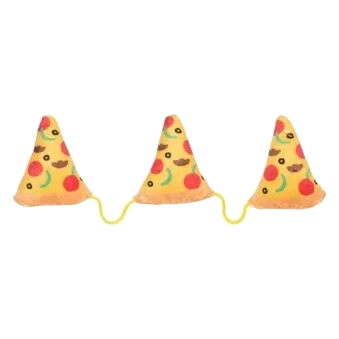 FuzzYard Pizza (3 on a String) Catnip Cat Toy
