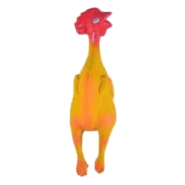 Latex chicken dog toy, 14 cm