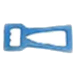 Blue rubber tugboat dog toy, 20.5 cm
