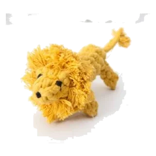 Rope Lion Dog Toy, 16 x 9 cm
