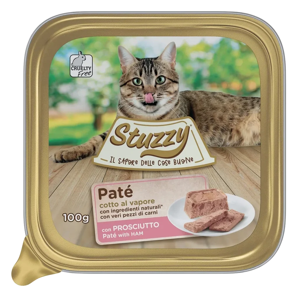 Mister Stuzzy Cat ham wet cat food, 100 g tray