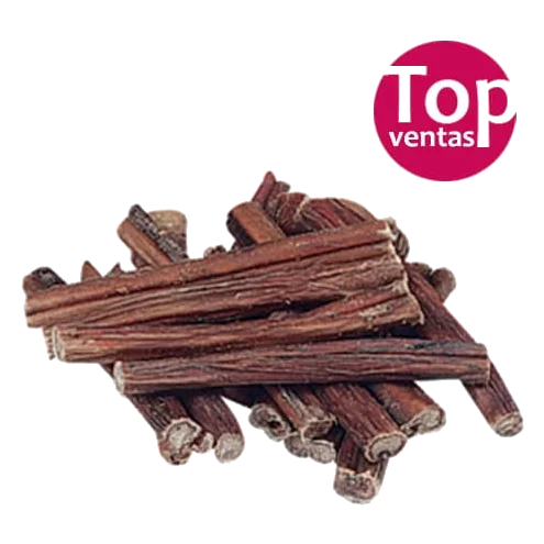 Bully sticks natural dog chews T2 12 cm, box of 70