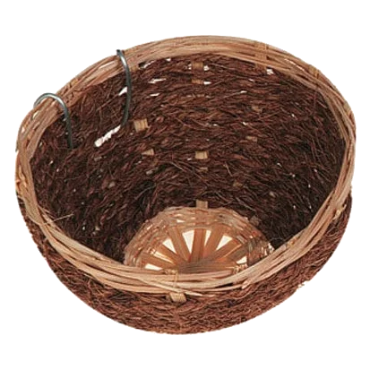 Cane and coconut nest for canaries