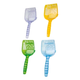Translucent cat litter scoop