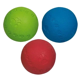 Flamingo Summer Squeak rubber dog ball, 8 cm