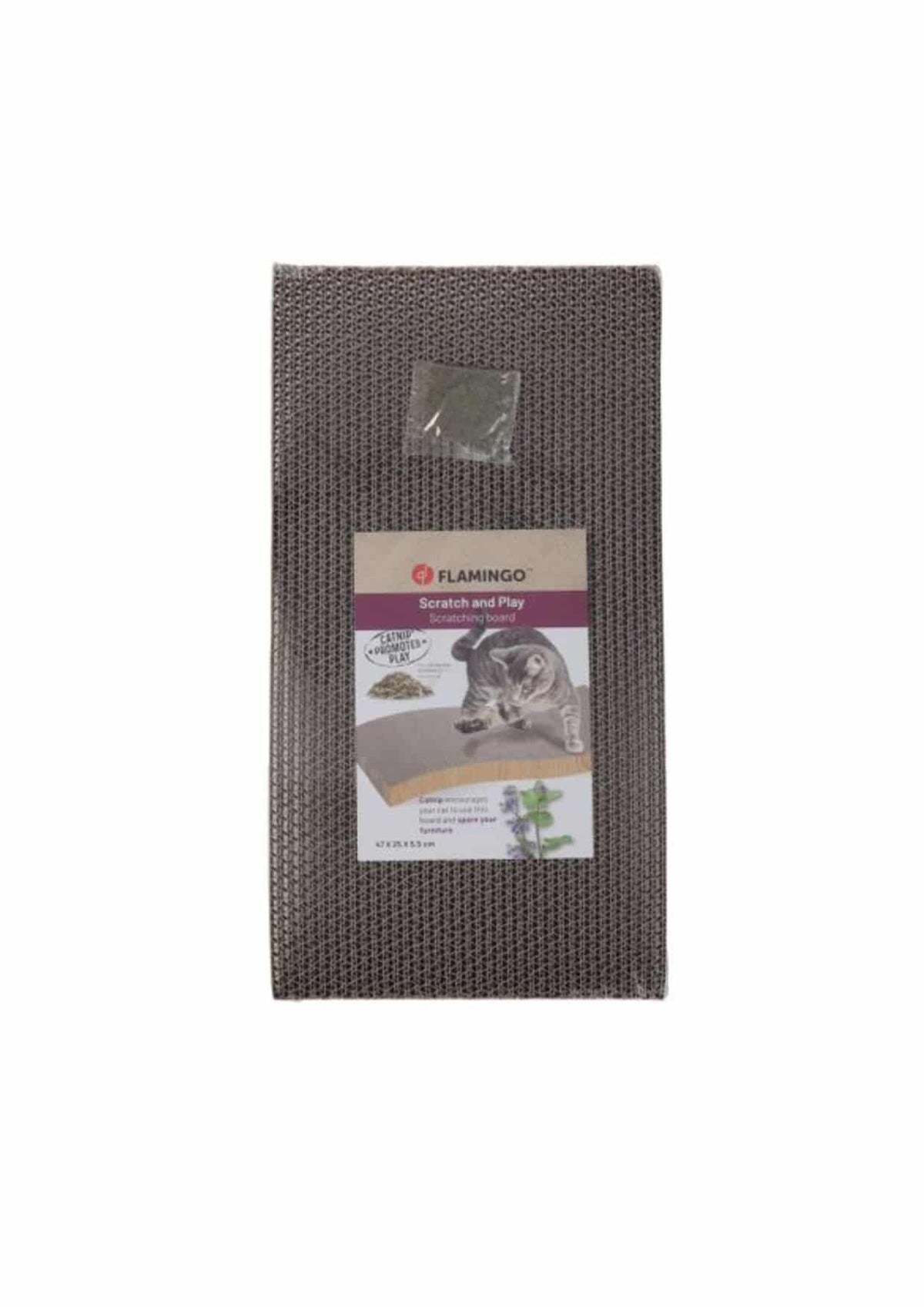 Kwano brown cardboard cat scratcher – image 2