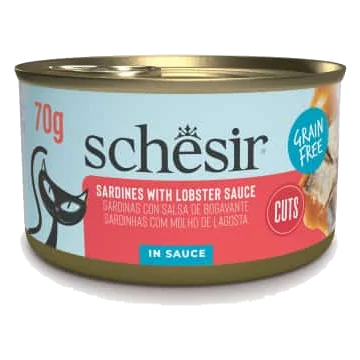 Schesir Grill sardines with lobster sauce wet cat food, 70 g