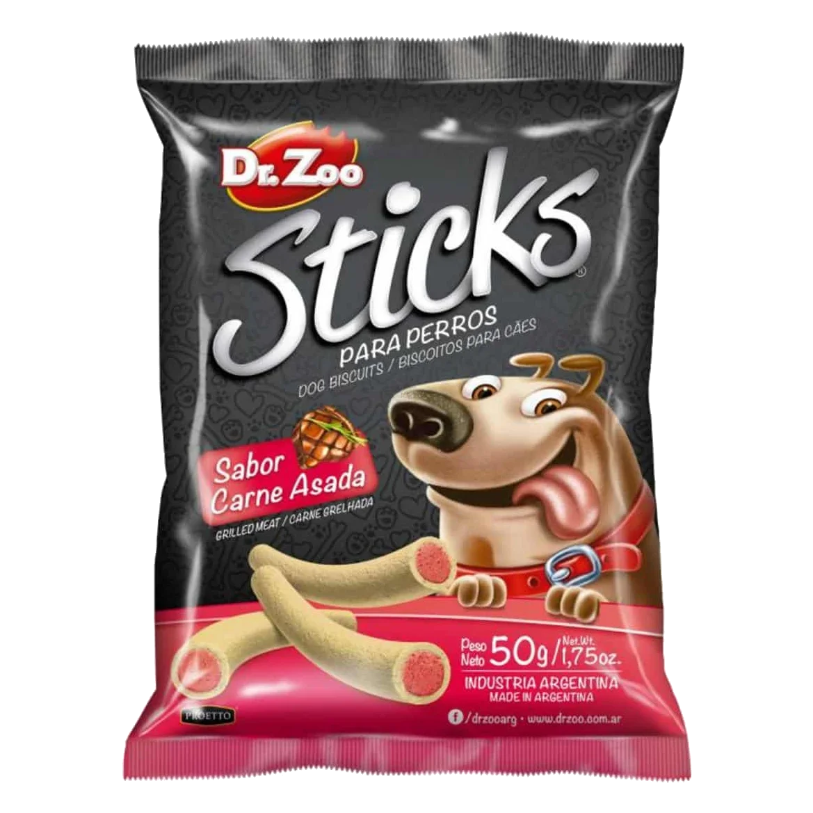 Dr. Zoo Roast Meat Flavour Sticks for Dogs, 50 g