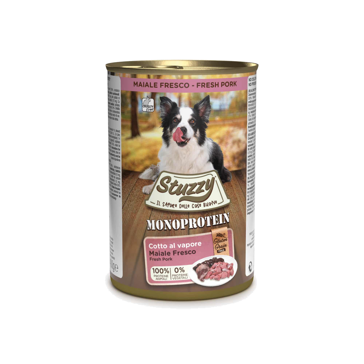 Stuzzy Monoprotein fresh pork wet dog food