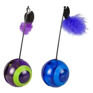Tumbler cat toy with LED and sound, 23.5 cm