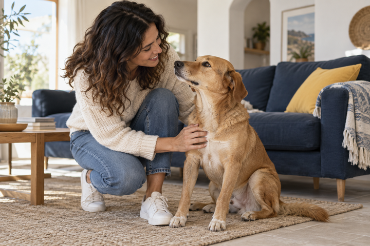 Perro en adopción responsable