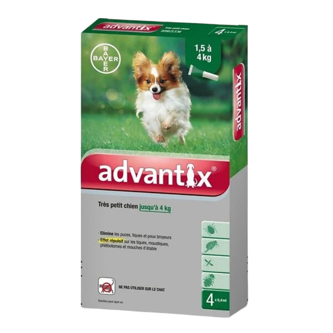 Advantix spot-on for dogs 0–4 kg