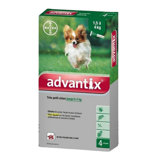 Advantix spot-on for dogs 0–4 kg