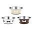 Classic Posh Paws Neutral stainless steel dog bowl, 900 ml