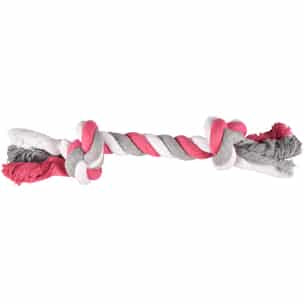 Flamingo rope bone dog toy, 40 cm, size L